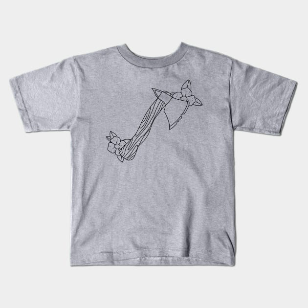 Axe Kids T-Shirt by Thedruidinks